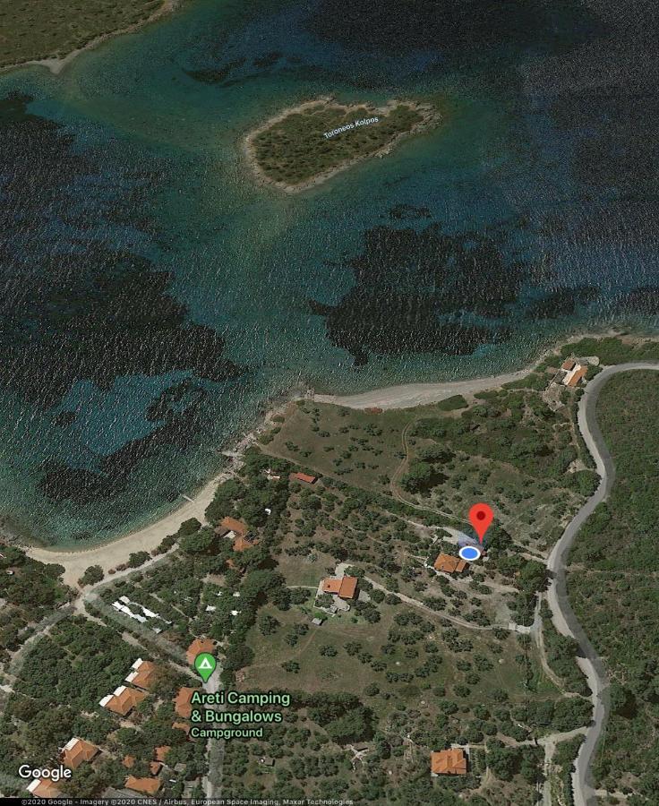 Вилла Hidden Gem Sithonia Metochi Agias Kiriakis Экстерьер фото